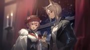 heidi_(arknights), heidi_(young)_(arknights), kal'tsit_(arknights), kal'tsit_(formal)_(arknights), arknights