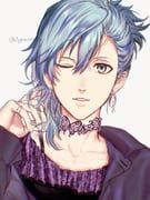 mikaze_ai, uta_no_prince-sama, ainouta, 1boy, asymmetrical_bangs