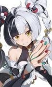 dialyn_(zenless_zone_zero), zenless_zone_zero, odd_(hin_yari), 1girl, bare_shoulders