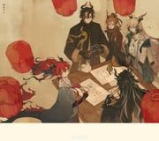 chongyue_(arknights), ji_(arknights), wang_(arknights), yi_(arknights), yu_(arknights)