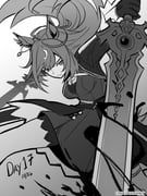 duramente_(red_in_black)_(umamusume), duramente_(umamusume), umamusume, chococonisky, 1girl