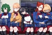 agari_himiko, hanya_tonatsu, nakanaka_omoharu, ojousa_mako, yamai_ren