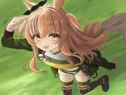 mayano_top_gun_(scramble_zone)_(umamusume), mayano_top_gun_(umamusume), umamusume, abdv1w, 1girl