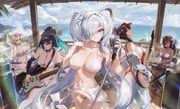 cinderella_(crystal_wave)_(nikke), cinderella_(nikke), little_mermaid_(nikke), little_mermaid_(shell_princess)_(nikke), marciana_(marine_study)_(nikke)
