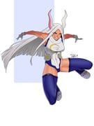 mirko, boku_no_hero_academia, o_soe_draws23, 1girl, animal_ears