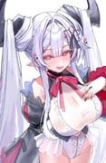 lilyanne_(yuniiho), original, yuniiho, 1girl, black_horns