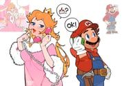 mario, princess_peach, mario_(series), ssuregigame, 1boy