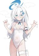 sayuri_(blue_archive), blue_archive, sambel_kacang1, 1girl, ass_visible_through_thighs