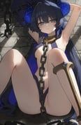 khaos_(ketron), original, romana, 1girl, armpits