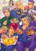 echoes_(stand), echoes_act3, fungami_yuya, hazekura_mikitaka, higashikata_josuke
