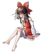hakurei_reimu, touhou, mozupoko, 1girl, ascot