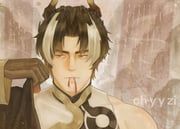 chongyue_(arknights), arknights, chyyzi_zzzzz, 1boy, artist_name