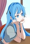 original, 1boy, aqua_eyes, aqua_hair, aqua_pupils