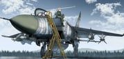 original, lewdtenant_isan, 1girl, air-to-air_missile, aircraft