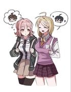 akamatsu_kaede, hinata_hajime, nanami_chiaki, saihara_shuichi, danganronpa_(series)