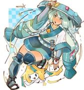 hatsune_miku, jirachi, steel_miku_(project_voltage), pokemon, project_voltage