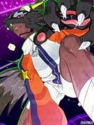 bearcatmon, digimon, digimon_beatbreak, artcetona, 1girl