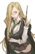 malfoid, harry_potter_(series), wizarding_world, aniol_art, 1girl