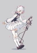 sakuraba_ema, karaoke_manekineko, mahou_shoujo_no_majo_saiban, fu_fei, 1girl