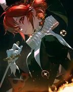 kasane_teto, utau, requiem_(requiem_art), 1girl, black_background