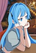 original, 1boy, aqua_eyes, aqua_hair, aqua_pupils