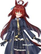 manhattan_cafe_(creeping_shadow)_(umamusume), manhattan_cafe_(umamusume), red_desire_(umamusume), umamusume, yuusen_(aenka)