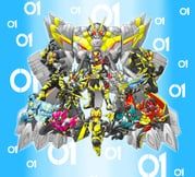 kamen_rider_zero-one, kamen_rider_zero-one_(biting_shark), kamen_rider_zero-one_(breaking_mammoth), kamen_rider_zero-one_(flaming_tiger), kamen_rider_zero-one_(flying_falcon)