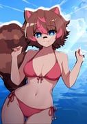rakkun_sutaru, indie_virtual_youtuber, kimurasenpai, 1girl, :3