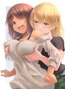 kaneshiya_sitara, virginia_glynnberets, alice_gear_aegis, kanogawa_hiro, 2girls