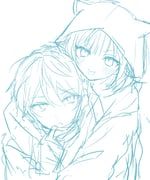 ootori_emu, tenma_tsukasa, project_sekai, pnyo_emc, 1boy