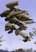original, tyokugekidato, arm_cannon, autocannon, blue_sky