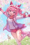 haru_urara_(bestest_prize)_(umamusume), haru_urara_(racehorse), haru_urara_(umamusume), real_life, umamusume