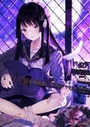 original, kappe_reeka, 1girl, bandaid, bandaid_on_leg