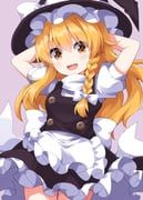 kirisame_marisa, touhou, ruu_(tksymkw), 1girl, :d