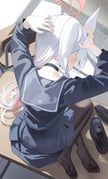 plana_(blue_archive), blue_archive, iv_(iv70311741), 1girl, black_choker