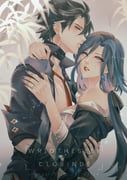 clorinde_(genshin_impact), wriothesley_(genshin_impact), genshin_impact, ionathavico, 1boy