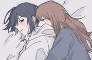 miyagi_shiori, sendai_hazuki, shuuniichido_classmate_wo_kau_hanashi, akqseniq, 2girls