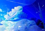 dragonair, pokemon, natu_a0z0ra, blue_sky, cloud