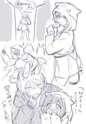 ootori_emu, tenma_tsukasa, project_sekai, pnyo_emc, 1boy