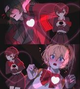aigis_(persona), aragaki_shinjirou, shiomi_kotone, love_je_t'aime, persona