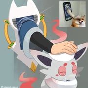 akari_(pokemon), hisuian_zorua, pokemon, pokemon_legends:_arceus, squid2corn