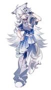 lappland_(arknights), arknights, touming_ren_zhong, 1girl, alternate_costume