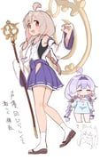 kommy_(trickcal), kouno_marika, oyama_mahiro, yomi_(trickcal), onii-chan_wa_oshimai!