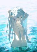 frieren, sousou_no_frieren, naovo, 1girl, adjusting_hair