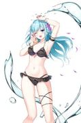 violet_(closers), closers, 1girl, :d, ;d