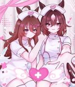 nakayama_festa_(umamusume), sirius_symboli_(umamusume), umamusume, nemuinemu, 2girls