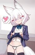 tenma_maemi, phase_connect, chenki_(chenki), 1girl, alternate_costume