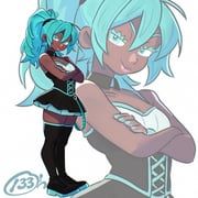 freeform_miku, hatsune_miku, vocaloid, l33oh, 1girl