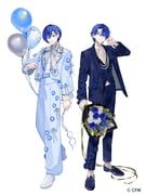 kaito_(vocaloid), vocaloid, isamu, 2boys, balloon