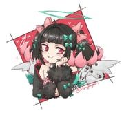 nangong_yu, zenless_zone_zero, zta_yuya, 1girl, :3